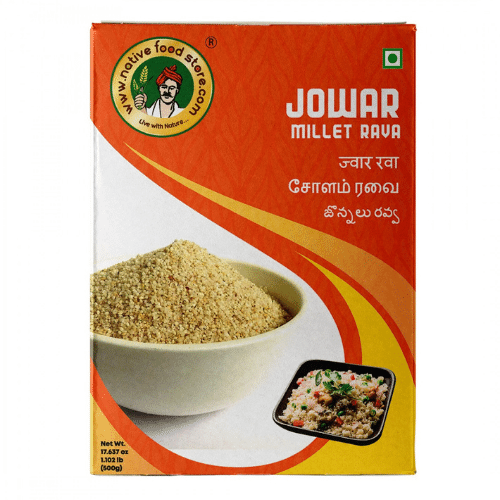 native food store millet rava 500g - cholam (jowar - sorghum)