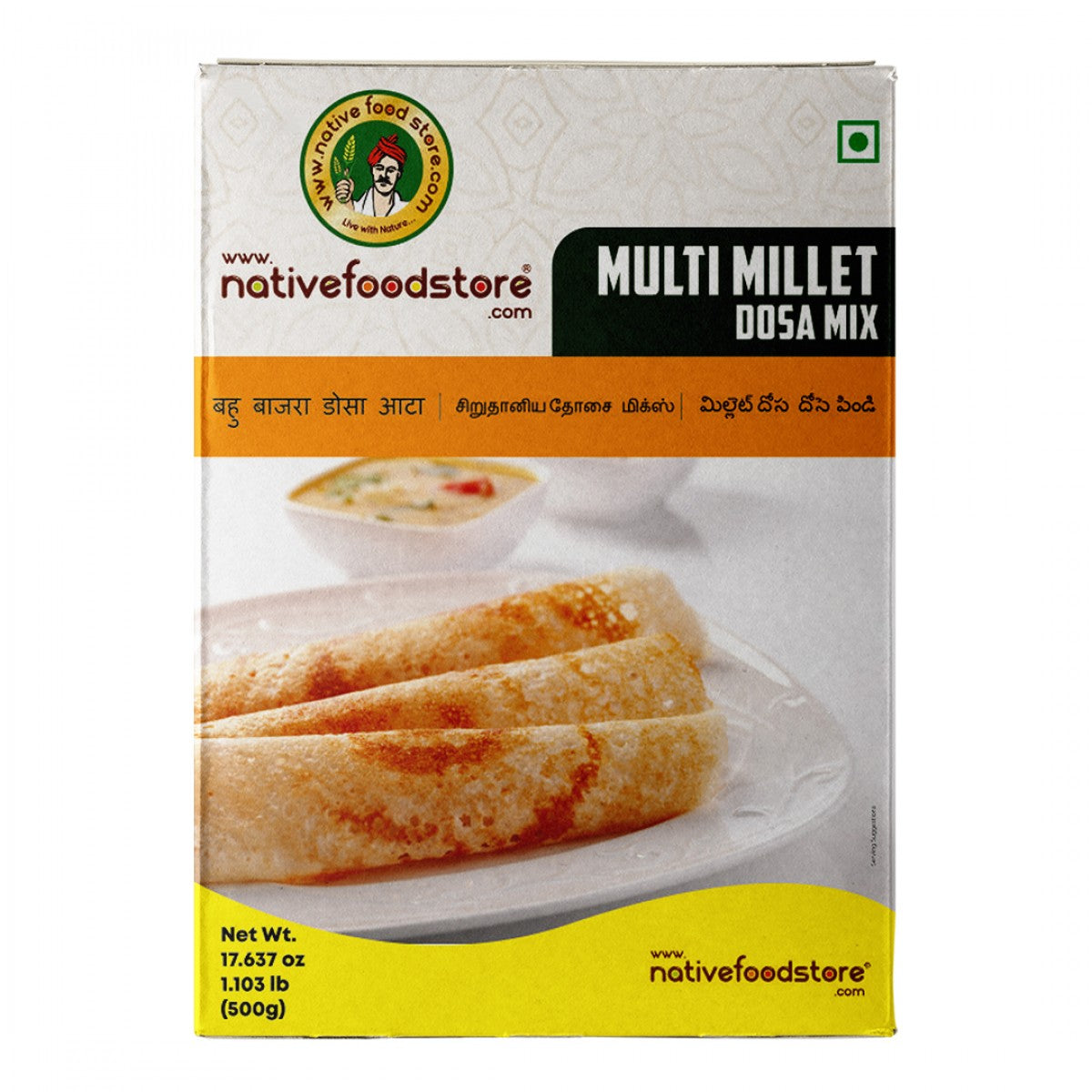 native food store multi millet dosa 500 gms