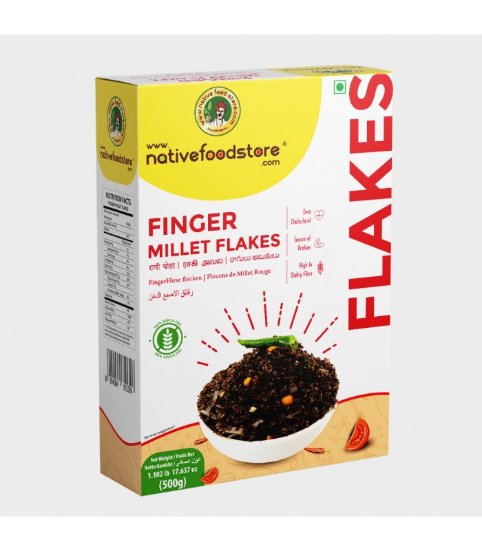 Native Food Store Millet Flakes 500G - Ragi (Finger Millet) Wholesale Seller