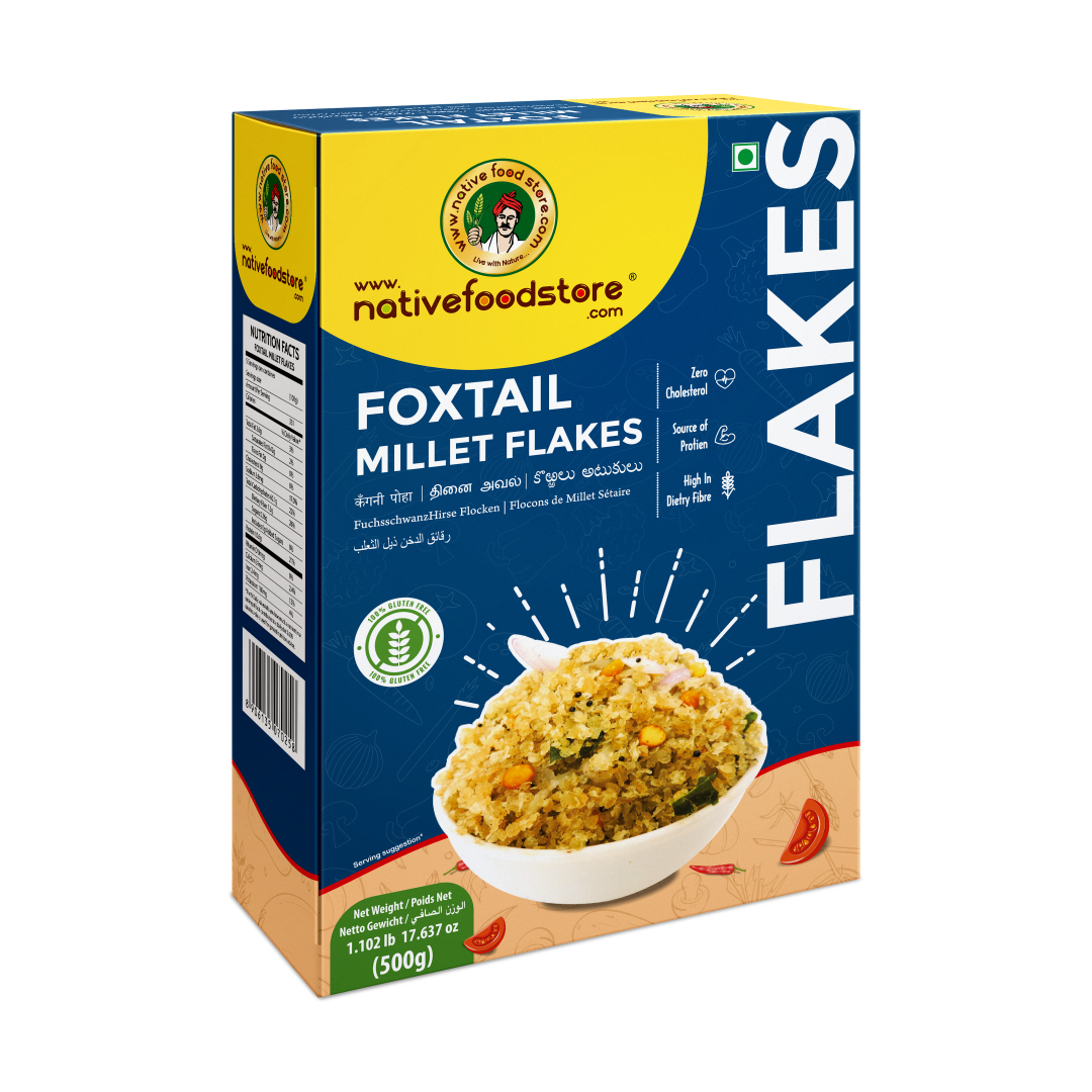 Native Food Store Millet Flakes 500G - Thinai (Foxtail Millet) Wholesale Seller