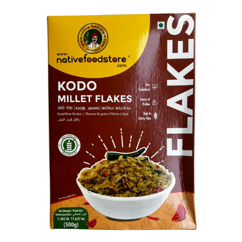 Native Food Store Millet Flakes 500G - Varagu (Kodo Millet) Wholesale Seller