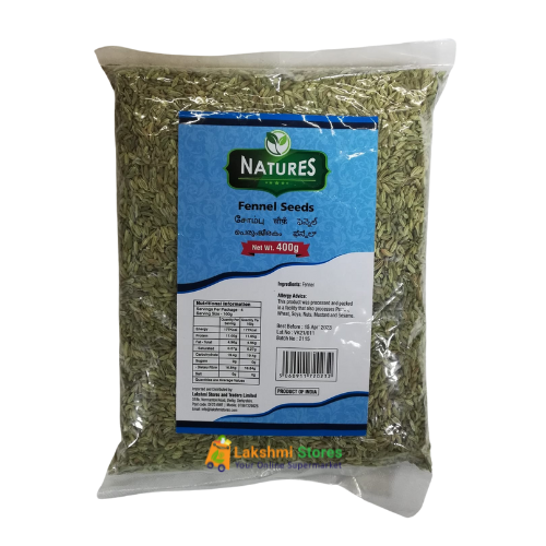 natures fennel seeds 400g