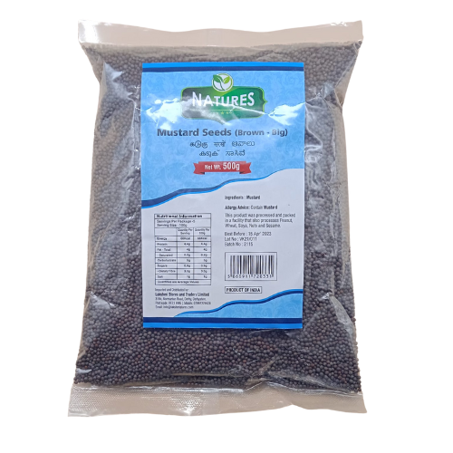 natures mustard seeds (brown) 500g - big