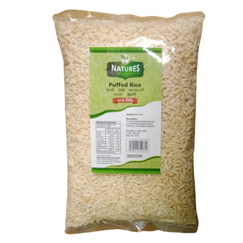natures puffed rice 250g