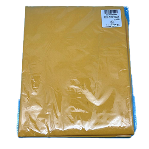 Pooja Cloth Yellow 1 Meter Wholesale Seller