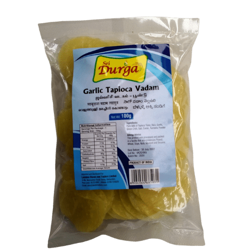 Sri Durga Garlic Tapioca Vadagam 100G Wholesale Supplier and Distributor