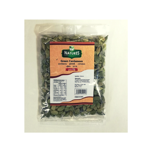 natures  green cardamom 50g