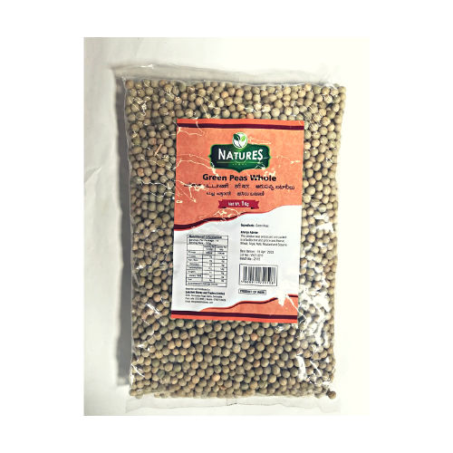 Natures Green Peas Whole 1Kg Wholesale Seller