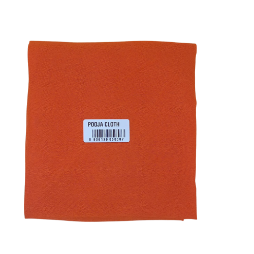 Pooja Cloth Orange 1 MTR Wholesale Dealer